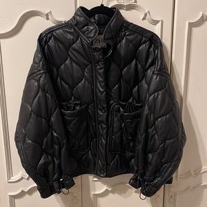 ZARA Faux Leather Jacket